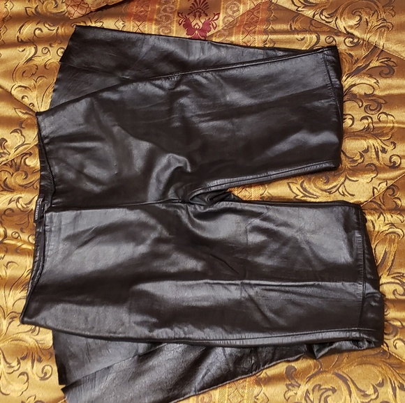 Kenneth Cole Pants - Black 100% genuine leather Kenneth Cole pants